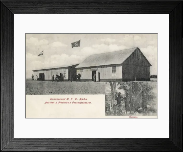 Framed Print : Rascher & Thieleckers Store, Swakopmund, south west Africa Framed Print : Rascher & Thieleckers Store, Swakopmund, south west Africa