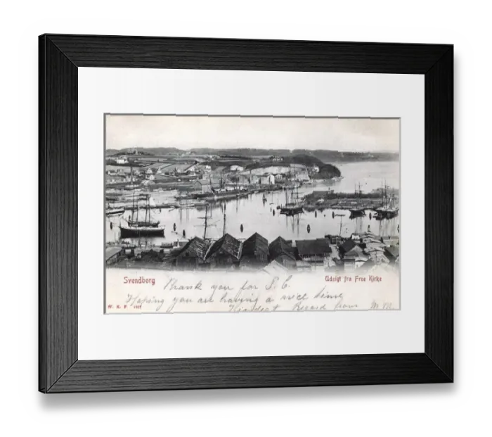 Framed Print : View of Svendborg harbour, Funen, Denmark Framed Print : View of Svendborg harbour, Funen, Denmark