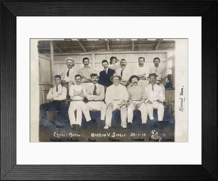 Framed Print : British cricket team near Nova Lima, Minas Gerais, Brazil Framed Print : British cricket team near Nova Lima, Minas Gerais, Brazil