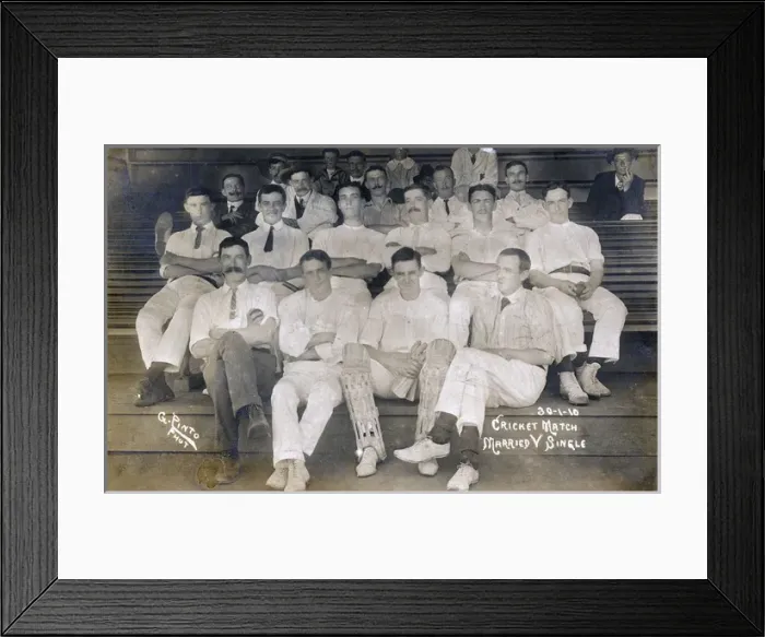 Framed Print : British cricket team near Nova Lima, Minas Gerais, Brazil Framed Print : British cricket team near Nova Lima, Minas Gerais, Brazil