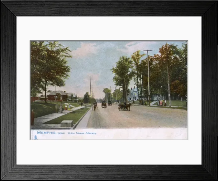 Framed Print : Union Avenue Driveway, Memphis, Tennessee, USA Framed Print : Union Avenue Driveway, Memphis, Tennessee, USA