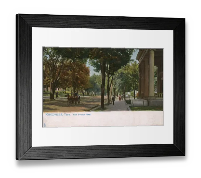 Framed Print : Main Avenue West, Knoxville, Tennessee, USA Framed Print : Main Avenue West, Knoxville, Tennessee, USA