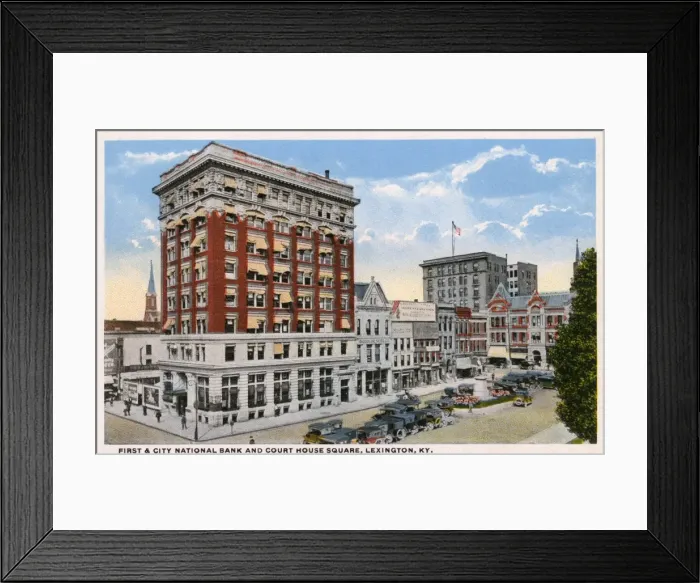 Framed Print : Court House Square, Lexington, Kentucky, USA