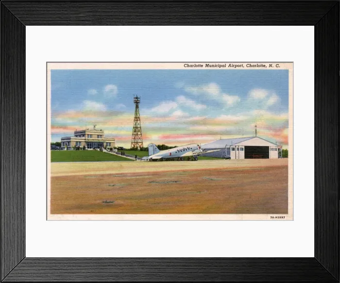 Framed Print : Municipal Airport, Charlotte, North Carolina, USA Framed Print : Municipal Airport, Charlotte, North Carolina, USA