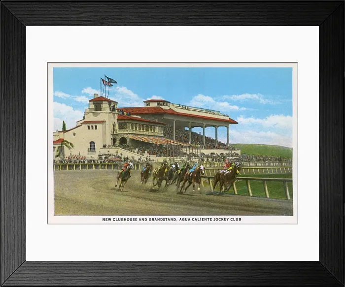 Framed Print : Jockey Club and racetrack, Agua Caliente, Tijuana, Mexico Framed Print : Jockey Club and racetrack, Agua Caliente, Tijuana, Mexico