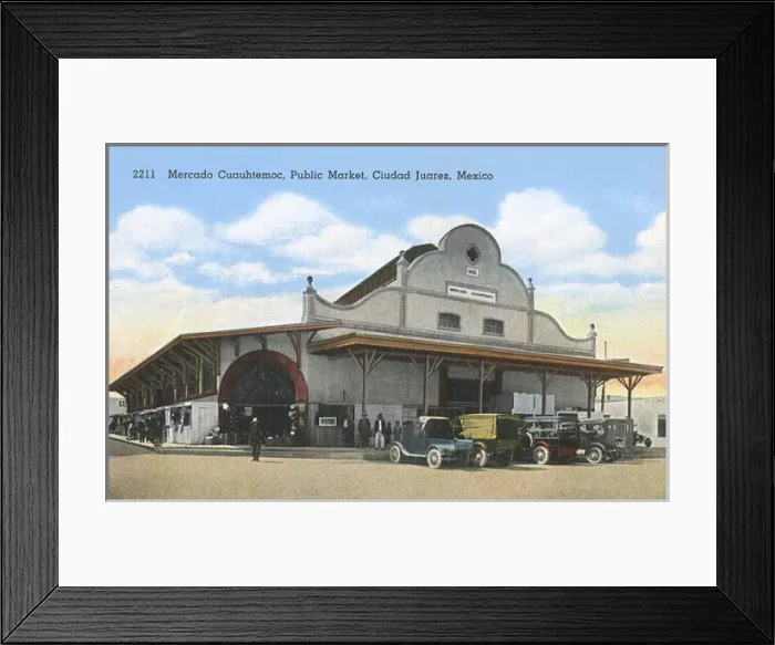 Framed Print : Public market building, Juarez, Chihuaha, Mexico Framed Print : Public market building, Juarez, Chihuaha, Mexico