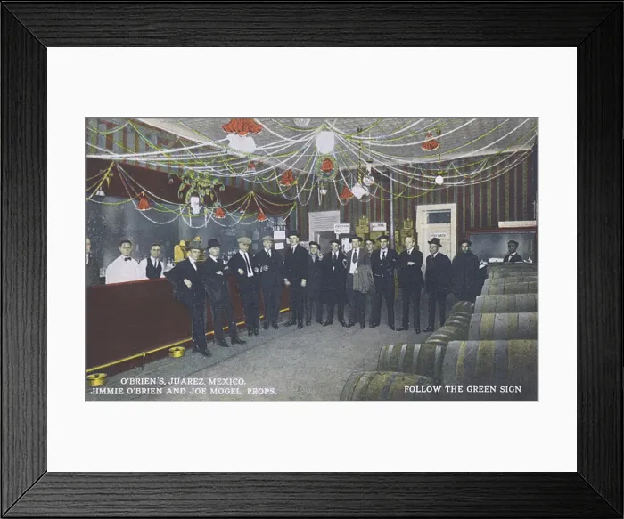 Framed Print : O Briens Bar, Juarez, Chihuaha, Mexico Framed Print : O Briens Bar, Juarez, Chihuaha, Mexico