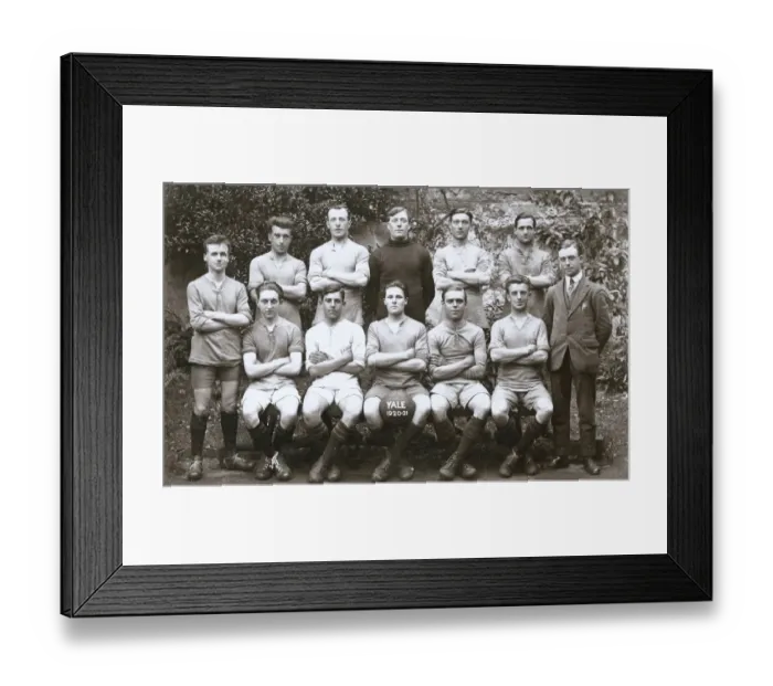 Framed Print : Group photo, football team, Yale 1920-21 Framed Print : Group photo, football team, Yale 1920-21