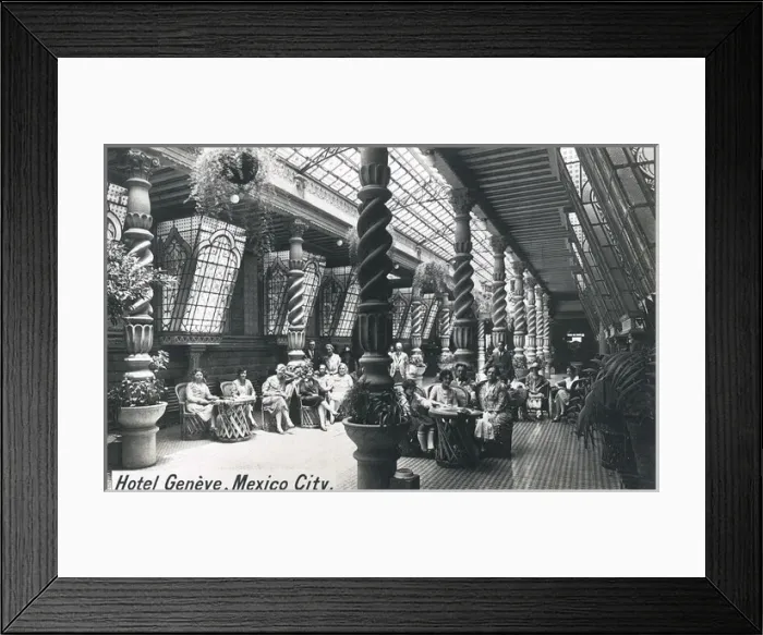 Framed Print : Interior of Hotel Geneve, Mexico City, Mexico Framed Print : Interior of Hotel Geneve, Mexico City, Mexico