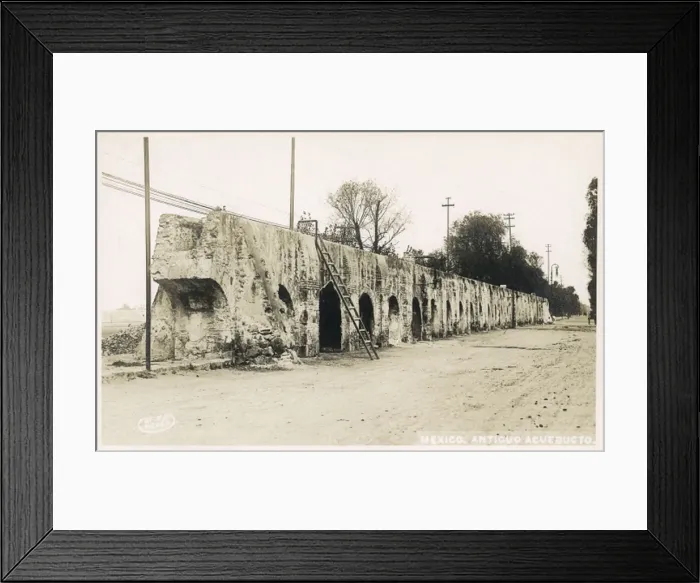 Framed Print : Old aqueduct, Mexico City, Mexico Framed Print : Old aqueduct, Mexico City, Mexico