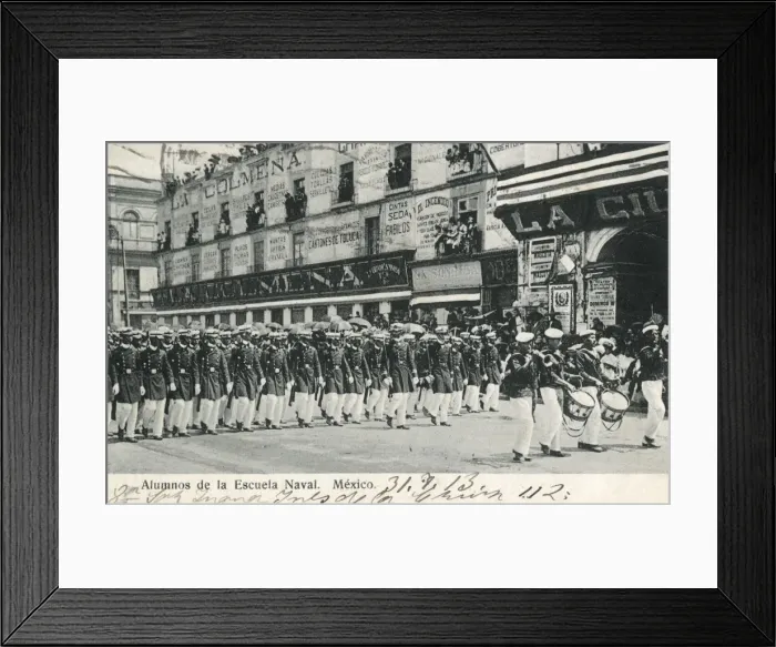 Framed Print : Naval cadets marching in Mexico City, Mexico Framed Print : Naval cadets marching in Mexico City, Mexico