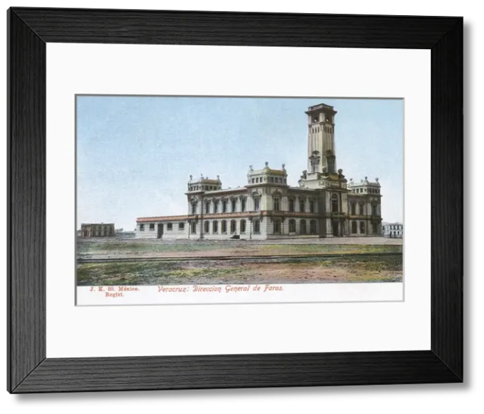 Framed Print : Administrative building for lighthouses, Veracruz, Mexico Framed Print : Administrative building for lighthouses, Veracruz, Mexico