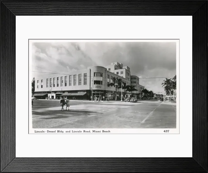 Framed Print : Lincoln-Drexel Building, Lincoln Road, Miami, Florida, USA Framed Print : Lincoln-Drexel Building, Lincoln Road, Miami, Florida, USA