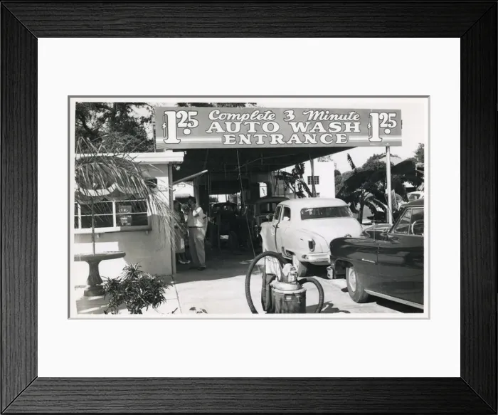 Framed Print : Sun Motors car wash, St Petersburg, Florida, USA Framed Print : Sun Motors car wash, St Petersburg, Florida, USA