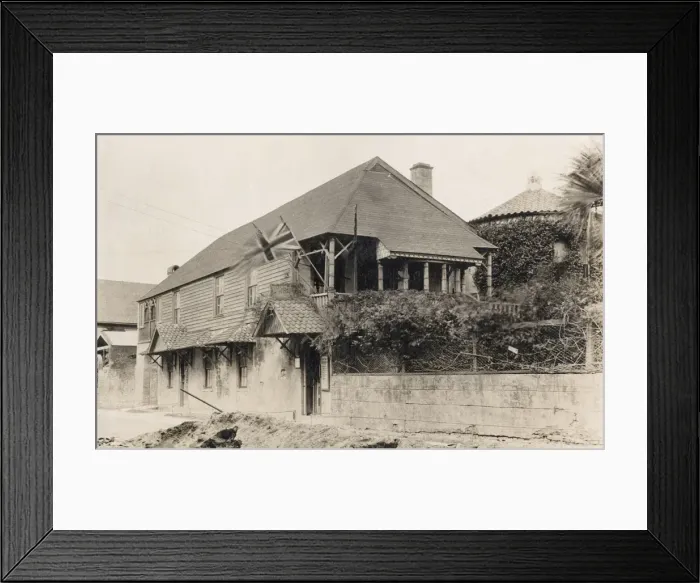 Framed Print : Oldest House, St Francis Street, St Augustine, Florida, USA Framed Print : Oldest House, St Francis Street, St Augustine, Florida, USA