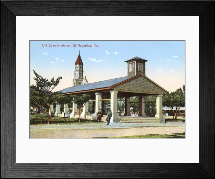 Framed Print : Old Spanish Market, St Augustine, Florida, USA Framed Print : Old Spanish Market, St Augustine, Florida, USA