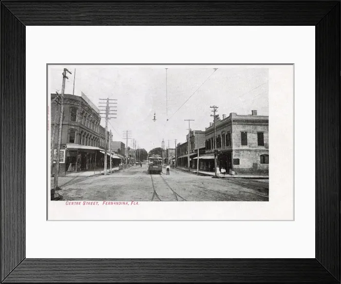 Framed Print : Centre Street, Fernandina, Florida, USA Framed Print : Centre Street, Fernandina, Florida, USA