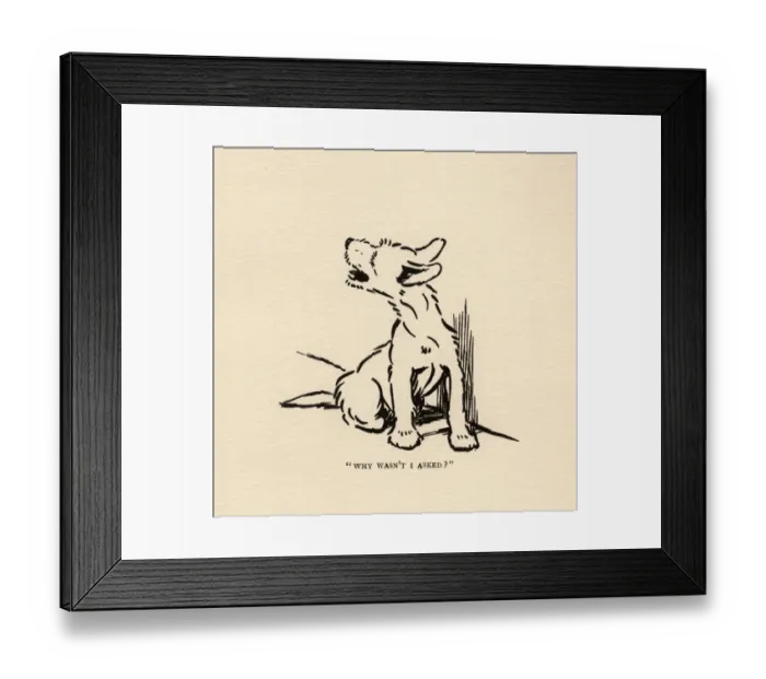 Framed Print : Rags wonders why he wasn t invited Framed Print : Rags wonders why he wasn t invited