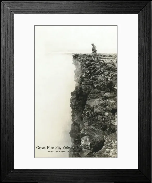 Framed Print : Great Fire Pit, Kilauea Volcano, Hawaii, USA Framed Print : Great Fire Pit, Kilauea Volcano, Hawaii, USA