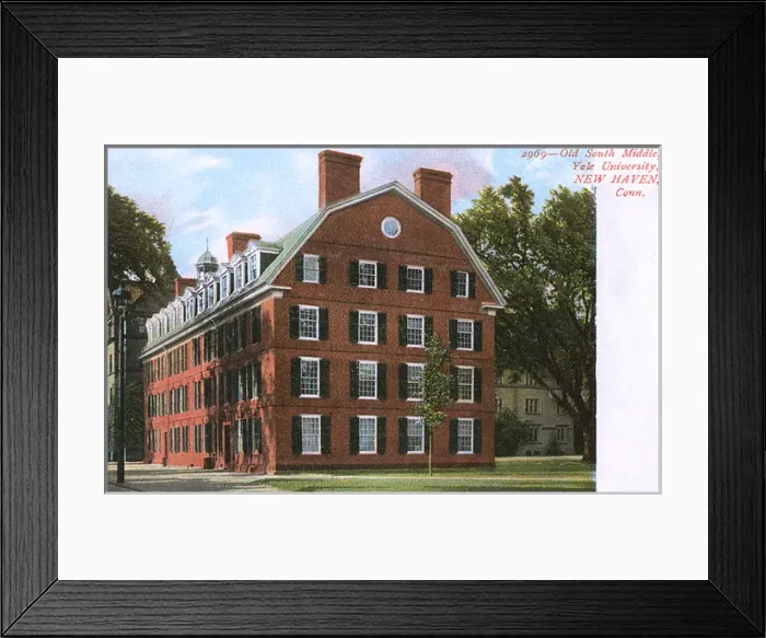 Framed Print : Old South Middle, Yale University, New Haven, USA Framed Print : Old South Middle, Yale University, New Haven, USA