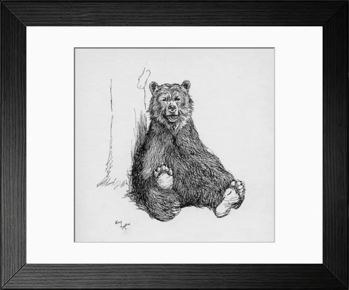 Framed Print : Illustration by Cecil Aldin, The Grizzly Bear Framed Print : Illustration by Cecil Aldin, The Grizzly Bear