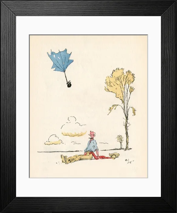 Framed Print : Illustration, Mrs Ticklers Caravan Framed Print : Illustration, Mrs Ticklers Caravan