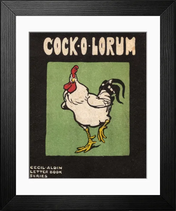Framed Print : Cover design by Cecil Aldin, Cock-O-Lorum Framed Print : Cover design by Cecil Aldin, Cock-O-Lorum
