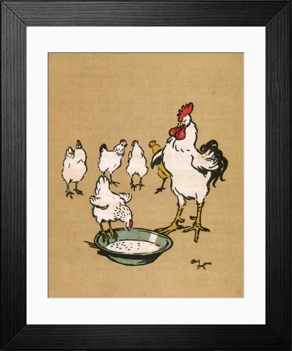 Framed Print : Illustration by Cecil Aldin, Cock-O-Lorum Framed Print : Illustration by Cecil Aldin, Cock-O-Lorum