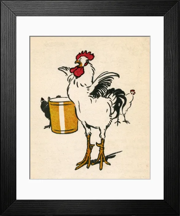 Framed Print : Illustration by Cecil Aldin, Cock-O-Lorum Framed Print : Illustration by Cecil Aldin, Cock-O-Lorum