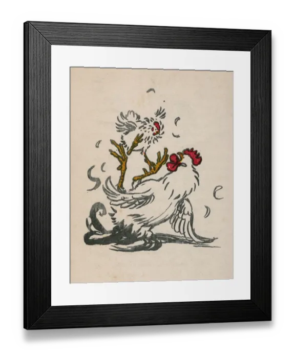 Framed Print : Illustration by Cecil Aldin, Cock-O-Lorum Framed Print : Illustration by Cecil Aldin, Cock-O-Lorum