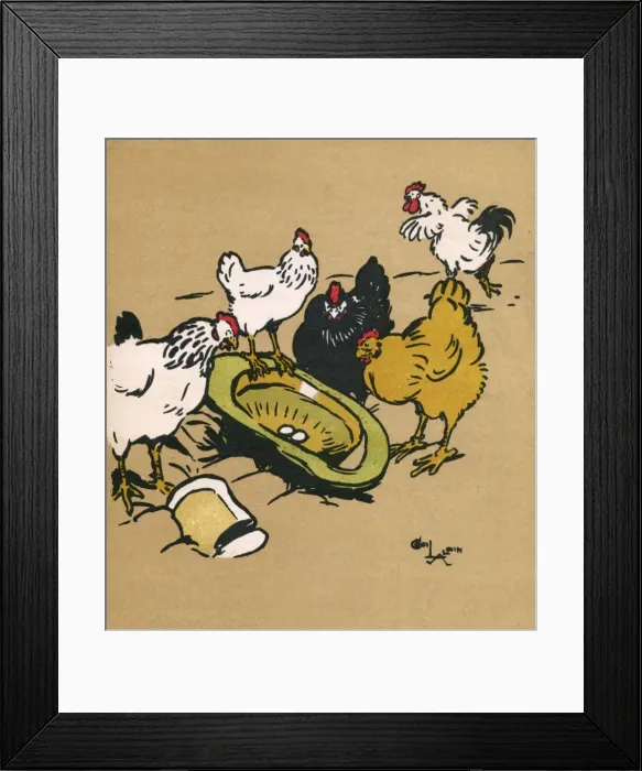 Framed Print : Illustration by Cecil Aldin, Cock-O-Lorum Framed Print : Illustration by Cecil Aldin, Cock-O-Lorum