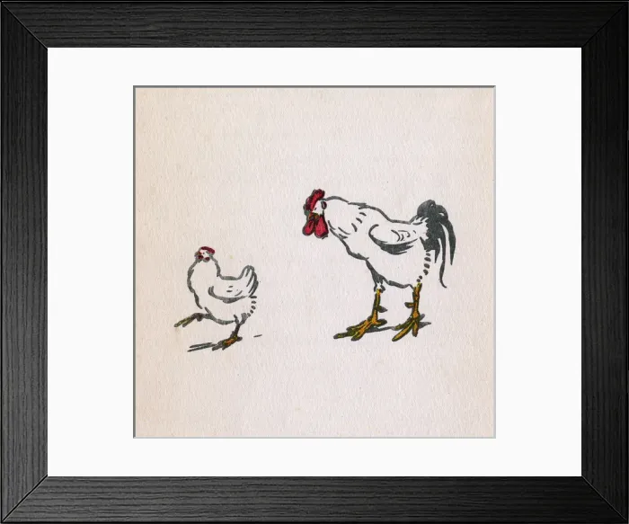 Framed Print : Illustration by Cecil Aldin, Cock-O-Lorum Framed Print : Illustration by Cecil Aldin, Cock-O-Lorum