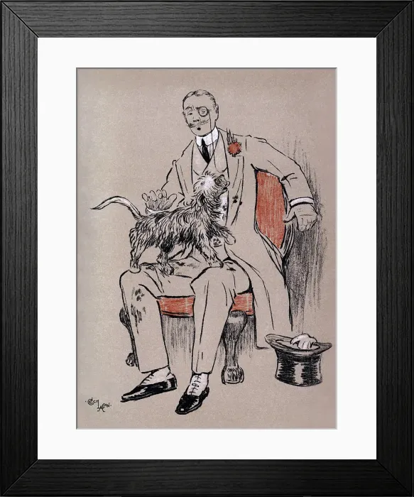 Framed Print : Illustration by Cecil Aldin, The Snob Framed Print : Illustration by Cecil Aldin, The Snob