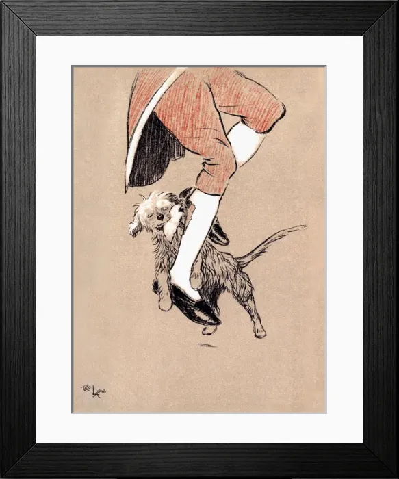 Framed Print : Illustration by Cecil Aldin, The Snob Framed Print : Illustration by Cecil Aldin, The Snob