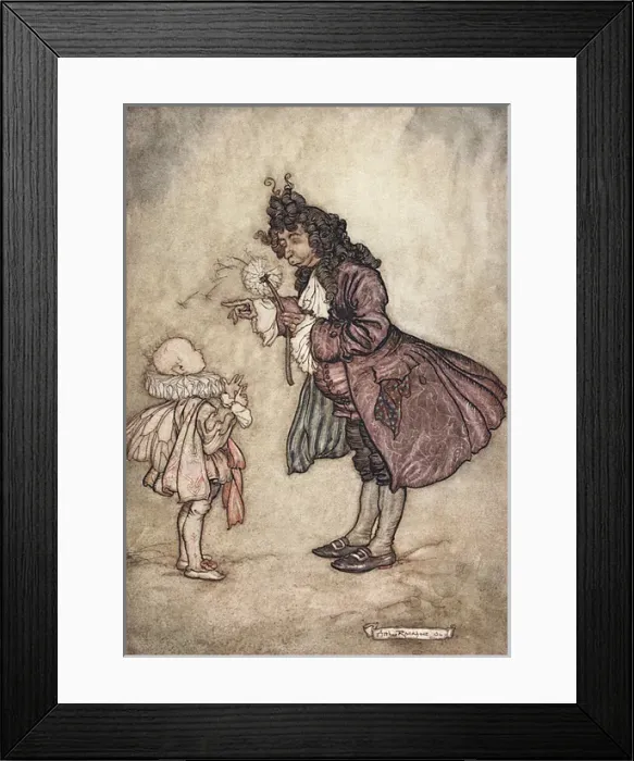 Framed Print : Illustration, Peter Pan in Kensington Gardens Framed Print : Illustration, Peter Pan in Kensington Gardens