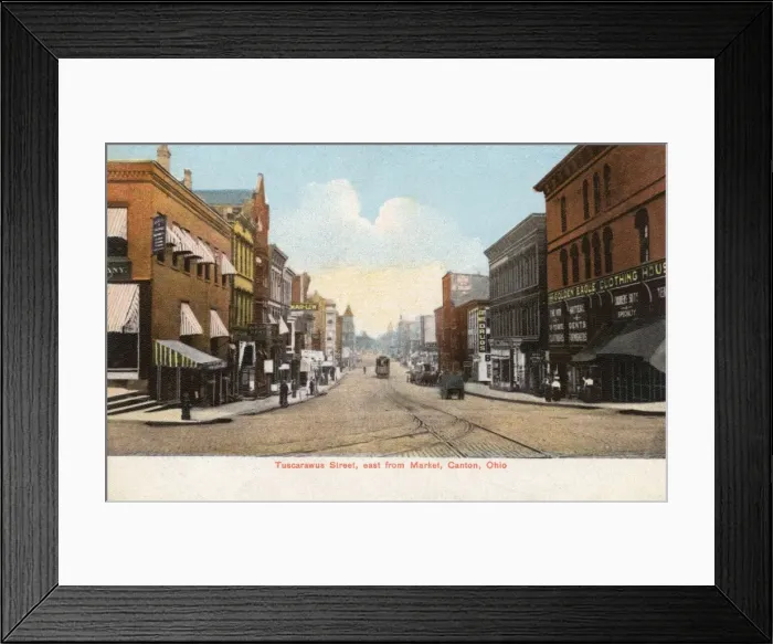 Framed Print : Tuscarawus Street, Canton, Ohio, USA Framed Print : Tuscarawus Street, Canton, Ohio, USA