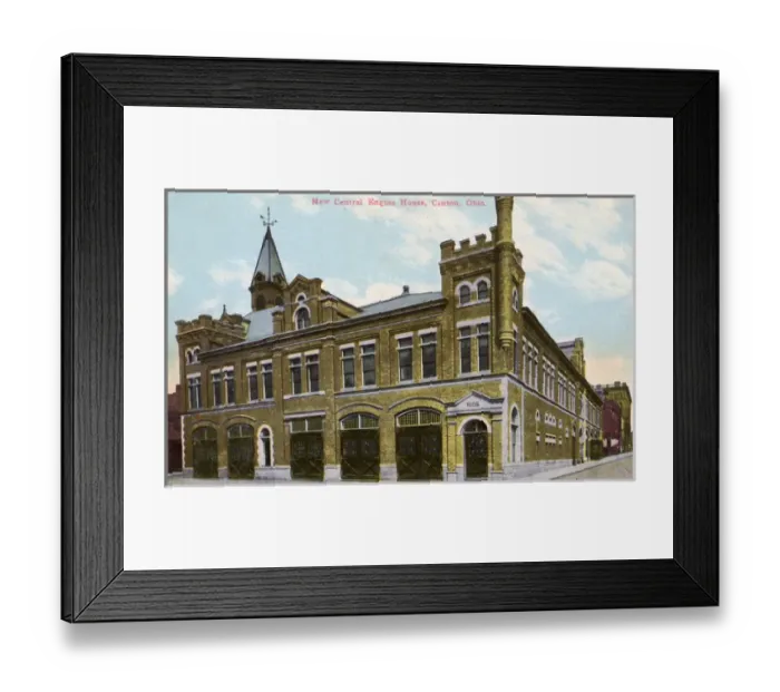 Framed Print : New Central Fire Engine House, Canton, Ohio, USA Framed Print : New Central Fire Engine House, Canton, Ohio, USA