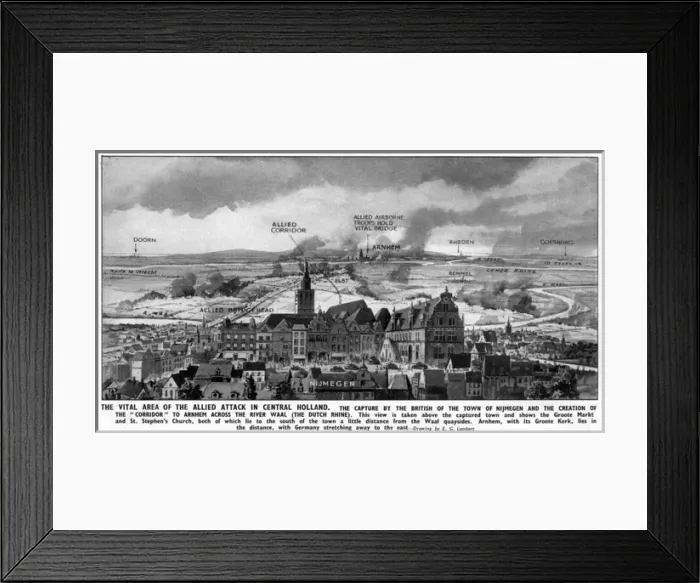 Framed Print : The Advance into Holland, WW2 Framed Print : The Advance into Holland, WW2