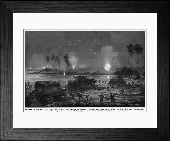 Framed Print : The Advance into Holland, WW2 Framed Print : The Advance into Holland, WW2
