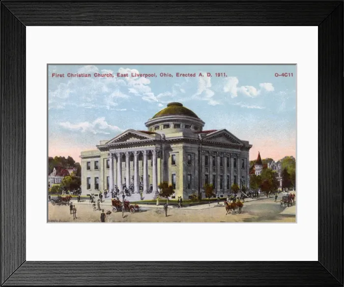 Framed Print : First Christian Church, Liverpool, Ohio, USA Framed Print : First Christian Church, Liverpool, Ohio, USA