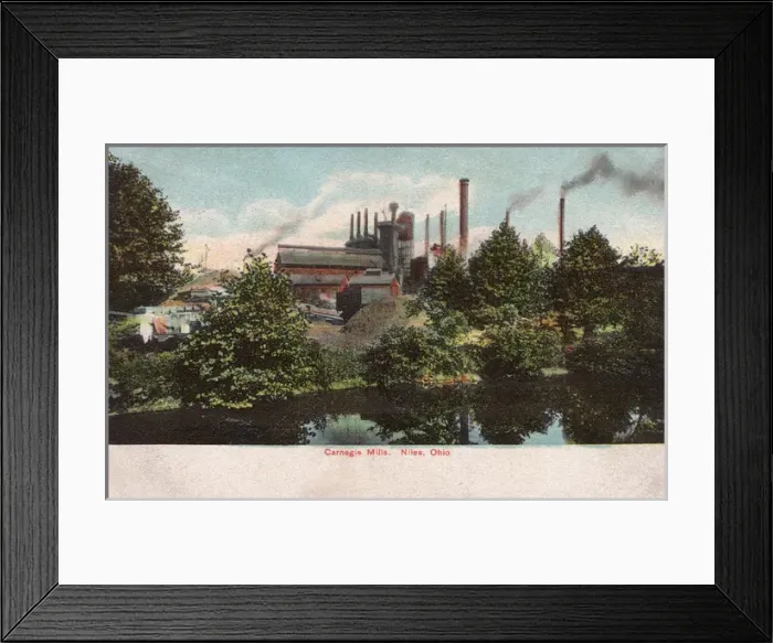 Framed Print : Carnegie Mills, Niles, Ohio, USA Framed Print : Carnegie Mills, Niles, Ohio, USA