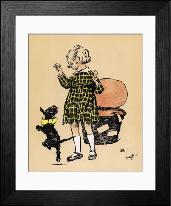 Framed Print : Illustration by Cecil Aldin, Us Framed Print : Illustration by Cecil Aldin, Us