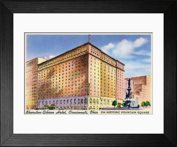 Framed Print : Sheraton-Gibson Hotel, Cincinnati, Ohio, USA Framed Print : Sheraton-Gibson Hotel, Cincinnati, Ohio, USA