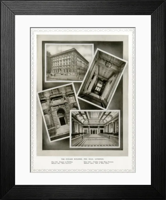 Framed Print : Cunard Building - Pier Head - Liverpool, England Framed Print : Cunard Building - Pier Head - Liverpool, England