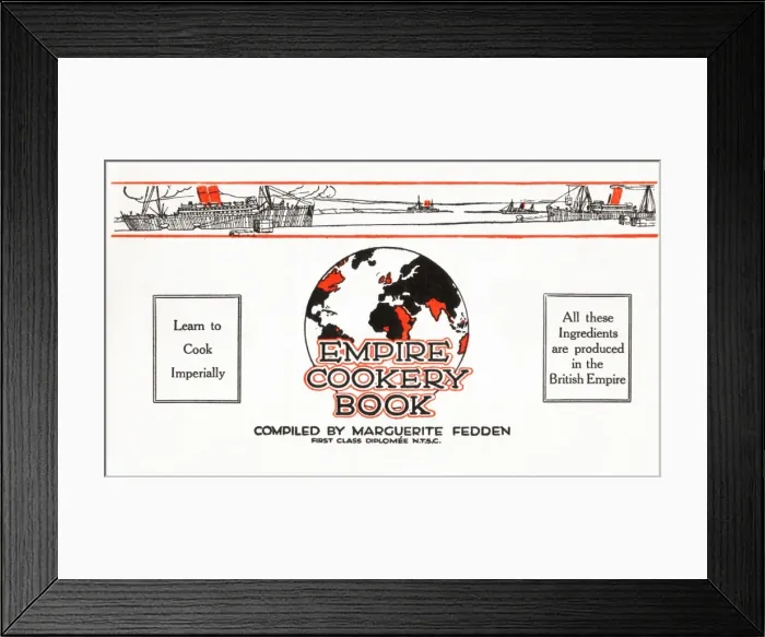 Framed Print : The Empire Cookery Book - Title Page