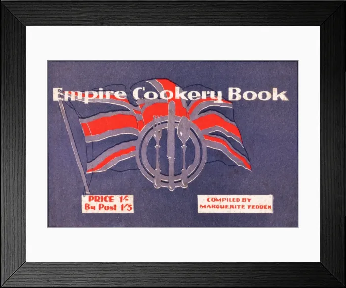 Framed Print : The Empire Cookery Book - Front Cover Framed Print : The Empire Cookery Book - Front Cover