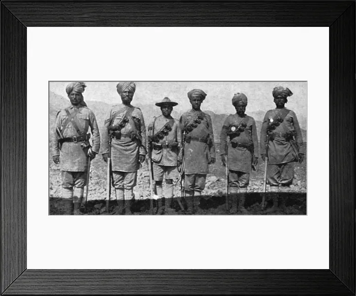 Framed Print : Types of Indias Fighting Men 1914 Framed Print : Types of Indias Fighting Men 1914