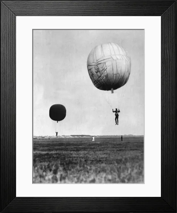 Framed Print : Japanese sailors practicing balloon jumping Framed Print : Japanese sailors practicing balloon jumping