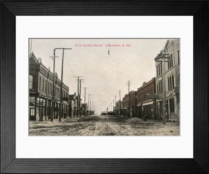 Framed Print : Fifth Avenue South, Jamestown, North Dakota, USA Framed Print : Fifth Avenue South, Jamestown, North Dakota, USA