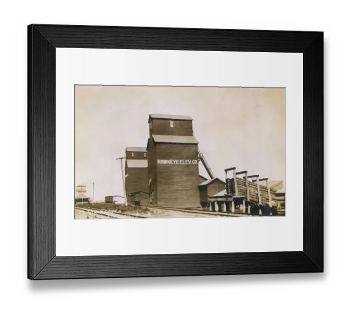 Framed Print : Hawkeye Elevator Co, Randolph, South Dakota, USA Framed Print : Hawkeye Elevator Co, Randolph, South Dakota, USA